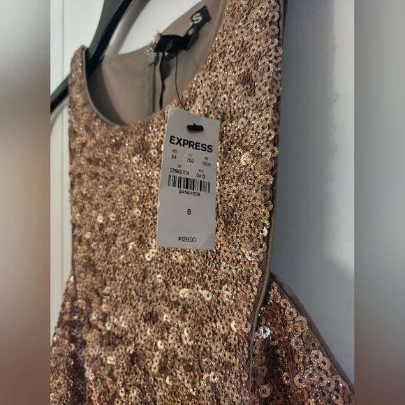 Express Shimmery Sequin Dress NWT - Picture 6 of 10